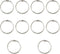LVYKING 50 Pcs Metallic Loose Leaf Binder Rings, Keychain Key Rings, 0.75 Inch