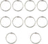 LVYKING 50 Pcs Metallic Loose Leaf Binder Rings, Keychain Key Rings, 0.75 Inch