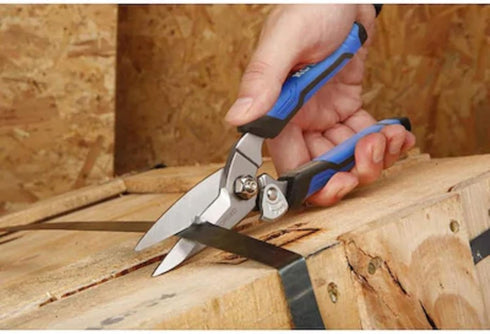 Kobalt 3-in Serrated Molded Grip Heavy Duty Scissors