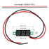 5Pcs 2 Wire 0.28inch Voltage Tester, Mini DC Voltmeter with Red LED Display for Cars/Motorcycles