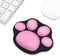 ProElife Cute Mouse Wrist Support Pad, Cat Paw Pattern, Comfortable Soft Wrist Rest for Home and Office (Black)