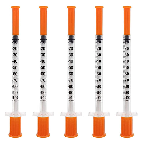 U-100 1mL/cc 31G 5/16 inch (8mm) Individual Pack of 100