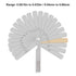 ZLKSKER 32 Blade Steel Feeler Gauge (0.0015Inch to 0.035Inch), Thickness Feeler Gage Gauge, Gap Measuring Tool with Metric & Imperial, Great for Checking Valves & Building Engines
