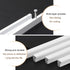 KGUDYS 4-Piece Hardware,150mm/5.9in Finger Edge Pull Handles,Kitchen Cabinet Handles,Aluminium Furniture