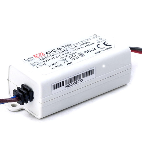 DynMach APC-8-700 6-11V 700mA Constant Current LED Driver - 7.7W, Quiet Power Supply