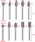ATOPLEE 1/8" Shank Carbide Burr Bits - 10PCS Tungsten Carbide Rotary Tool for DIY, Metal Grinding