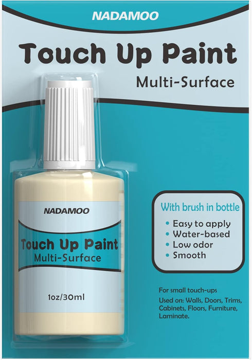 NADAMOO Beige Multi Surface Touch Up Paint for Interior and Exterior, Cabinet, Wall, Door, Furniture, Windows, Shutter,