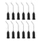 12pcs 19 Gauge Blunt Tip Dispensing Needles, 1" 45 Degrees Bent with Luer Elbow for Oil or Glue