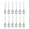 HARFINGTON 12pcs 19Gauge Stainless Steel Dispensing Needles, Blunt Tips Luer Lock for Thick Liquids, Ink, Glue, Lab Use