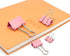 Binder Clip, Assorted Sizes Paper Binder Clips, (Large, Medium, Small, X-Small) for Office School, 84 Pack (Pink)