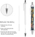 LPSADGF 4 Leaves And Citrus Ballpoint Pens PCS Retractable Smooth Writing Pens with Quick-Drying Ink, Comfort Grip