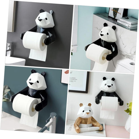 Panda Design Wall Mount Paper Towel Holder - Easy Installation for Kitchen & Bathroom