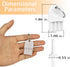 Sankoly 6 Pcs Paper Towel Dispenser Key Hard Plastic Universal Waffle Toilet Paper Dispenser Key for Toilet Paper