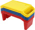 YUASDUU 6PCS Kids Lap Desk Tray, Plastic Activity Table Portable Activity Tray with Side Pockets & Slots Stackable Lap