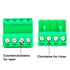10 Set 5.08mm 4 Pin Male & Female Phoenix Type Connector, No Soldering Green PCB Screw Terminal Block