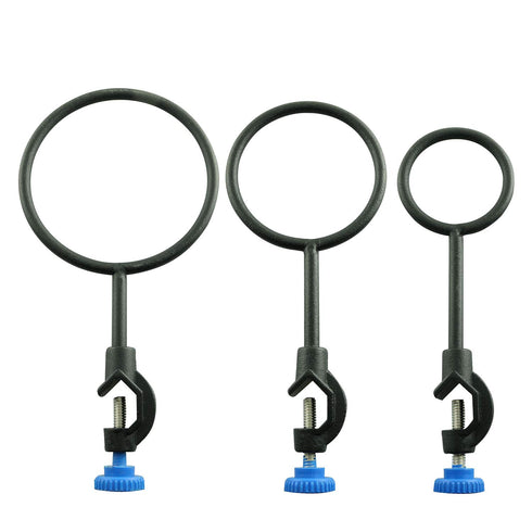 Lab Stand Support Retort Ring Set, 60mm, 80mm, 100mm - Lab Metalware Equipment