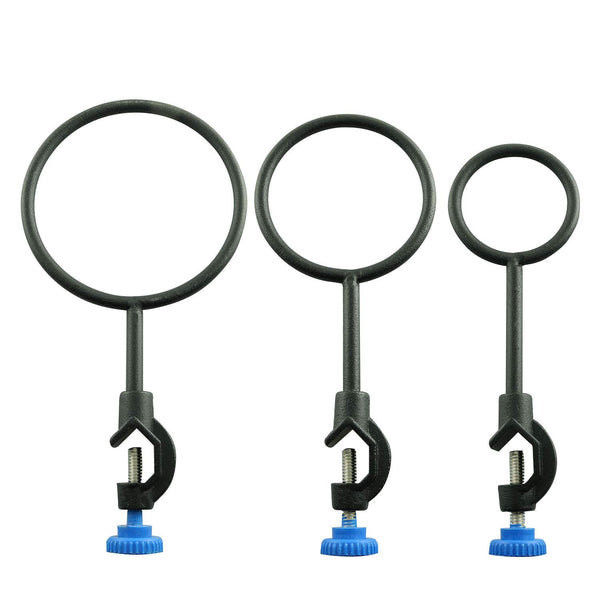 Lab Stand Support Retort Ring Set, 60mm, 80mm, 100mm - Lab Metalware Equipment