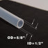 1/2" 5/8" (16.4Ft) Eoiips ID x OD Silicone Tubing, Food Grade High Temp Tube Hose for Home Brewing, Beer Line