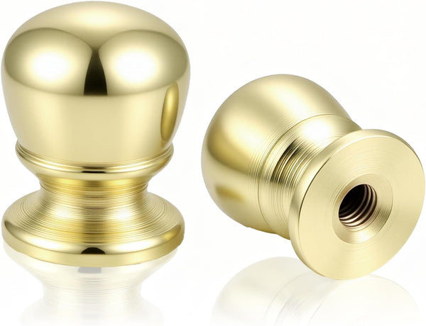 Psiriol Ball Lamp Finial Caps, 2Pcs 1/4-28 Inch Decorative Finial Knobs and Lamp
