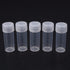 EORTA 50 Pcs 5 ML Clear Plastic Refillable Bottles with Caps, Portable Mini Empty Container for Crafts, Beads, Pills