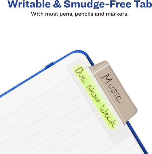 Avery Ultra Tabs Bundle, Student and School Subject Tabs, 2.5" x 1" Margin Tabs, 48 Sticky Tabs (74903)