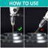 Hex Shank Drill Bits Set of 5Pcs, 3/8 Inch Premium 4341 HSS Titanium Impact Bits for Wood, Steel, Metal, Plastic