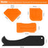4 Pieces Silicone Caulking Tool Set Sealant Finishing Tool Grout Scraper Caulking Removal Tool for Kitchen Bathroom Floor Sink Joint Sealant Sealing,Reuse and Replace (Orange)