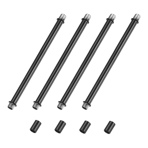 M METERXITY 4-Set Straight Pipe Lamp Stem Kit, 200mm(7.87") Long M10 Double End Thread