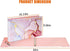 Legal-Size Binders for 8.5 x 14 Paper, 1 Inch 3 Ring Binder, Landscape Spreadsheet with Elastic Cord, Pink Marble, 2