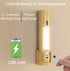 Gusweet Motion Sensor Lights Indoor, Wooden Hallway Rechargeable LED Wireless Battery Operated Wall Sconce, Portable