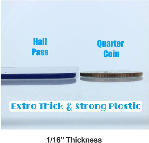 GIFTEXPRESS Hall Pass Lanyards and School Passes, Set of 6