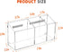 Magnetic Dry Erase Marker Holder, Acrylic Pen Holder for Whiteboard, Refrigerator, Office Organizer