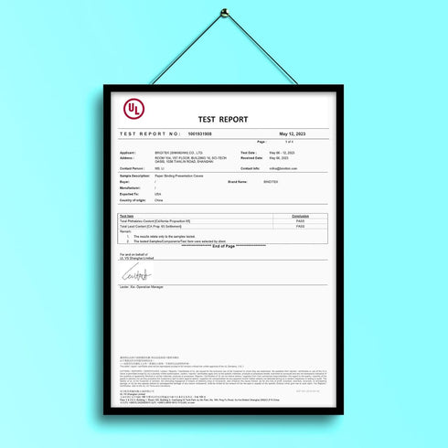 Binditek 50 Pack 13 Mil Grain-Texture Paper Binding Presentation Covers, 90lb, 250 GSM, Letter Size, Black