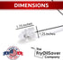 48" Commercial B291C Air-Gap Drain Brush - Flexible Dishwasher and Sink Cleaner Tool for Home and Kitchen - Long Pipe