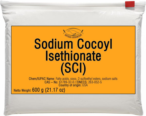 SODIUM COCOYL ISETHIONATE (SCI) Powder - Mild Foaming Surfactant for DIY Shampoo