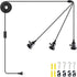 DITEDY 3-Light Plug in Pendant Light Kit, Hanging Lights with Plug in