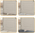 Door Stopper Wedge Non-Scratching Door Holder Small White - Pack of 4
