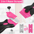 THINKWORK Razor Blade Scraper - Pink Gift for Women, 2-in-1 Tool Set with 20Pcs Razor Blades
