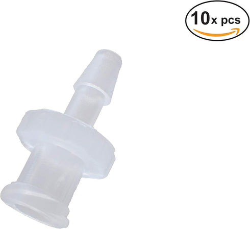 BleedZone - Female Luer Lock Adapter - 1/8"" Hose Barb Fittings PP Polypropylene Hose, 10x Syringe Adapter for Laboratory Equipment, Luer Lock Syringe, Female Hose Connector, Luer Hose Barb Adapter by RSN Lab
