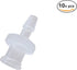 BleedZone - Female Luer Lock Adapter - 1/8"" Hose Barb Fittings PP Polypropylene Hose, 10x Syringe Adapter for Laboratory Equipment, Luer Lock Syringe, Female Hose Connector, Luer Hose Barb Adapter by RSN Lab