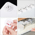 8pcs Set Ciieeo Adhesive Case Wheels Sticky Swivel Caster Rollers for Storage Boxes Furniture Cart Rolling Support