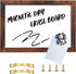 TORASO Dry Erase White Board - Magnetic Wall Board for Office/School/Home, Walnut Wood Frame, 7.9"x 11.8"