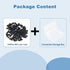 Juvielich 100Pcs M2 M2x0.4mm Clinching Hex Lock Nuts Carbon Steel Tiny Nylon Insert Hex Lock Nuts Self-Locking Nuts