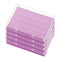 PATIKIL 96 Wells PCR Tube Rack for 0.2ml Test Strips, 4pcs Waterproof Tubes Filling Tray, Purple
