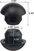 ANCIRS 50 Pack 8mm Floor Bottle Jack Plugs, Black Rubber Hydraulic Filler Bung for Oil Reservoir