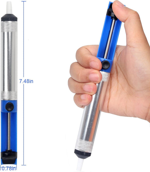 Solder Sucker Desoldering Pump, Electric Soldering Iron Auxiliary Tool, Manual Suction Pump for Solder Removal