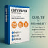 O2ktb 8.5" 11", 20 lb, 92 1 (750 Premium Copy Paper, x Bright, White, Smooth Finish, Designed to Reduce Paper Jams