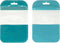Clear Window Half Turquoise Green Plastic Resealable Bags with Butterfly Hang Hole