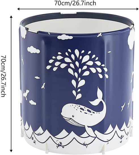 PLKO Foldable Bathtub Portable Soaking Bath Tub,Portable tub for adults,Collapsible Soaking Bath Tub for Shower