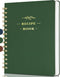 Perfect Blank Recipe Book, Hardcover Personal Recipe Notebook to Write 144 Exclusive Recipes (olive-green)